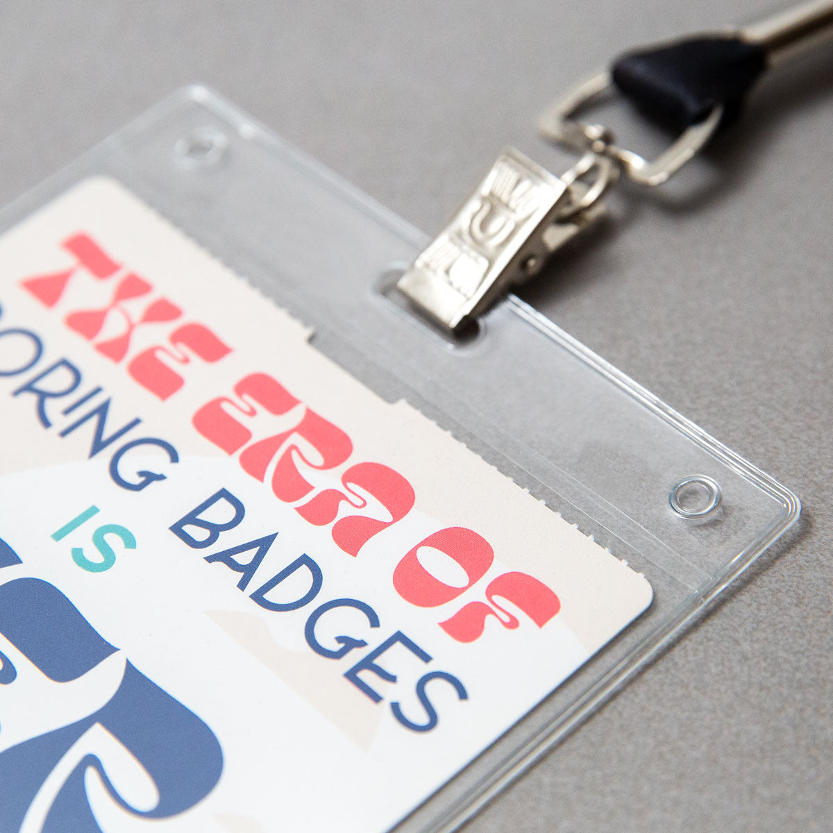 4" x 6" Event Badge Holder - Single Notch | Billy's Badges 4" x 6" Event Badge Holder - Single Notch | Billy's Badges