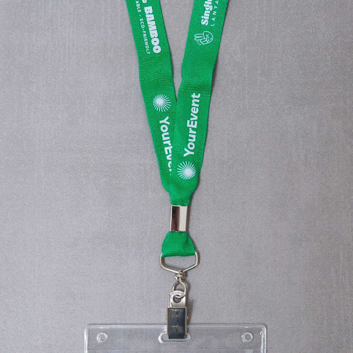Elevate your brand with our eco-friendly personalized conference lanyards. Crafted from bamboo, these sustainable event lanyards showcase your designs with stunning detail and clarity.
