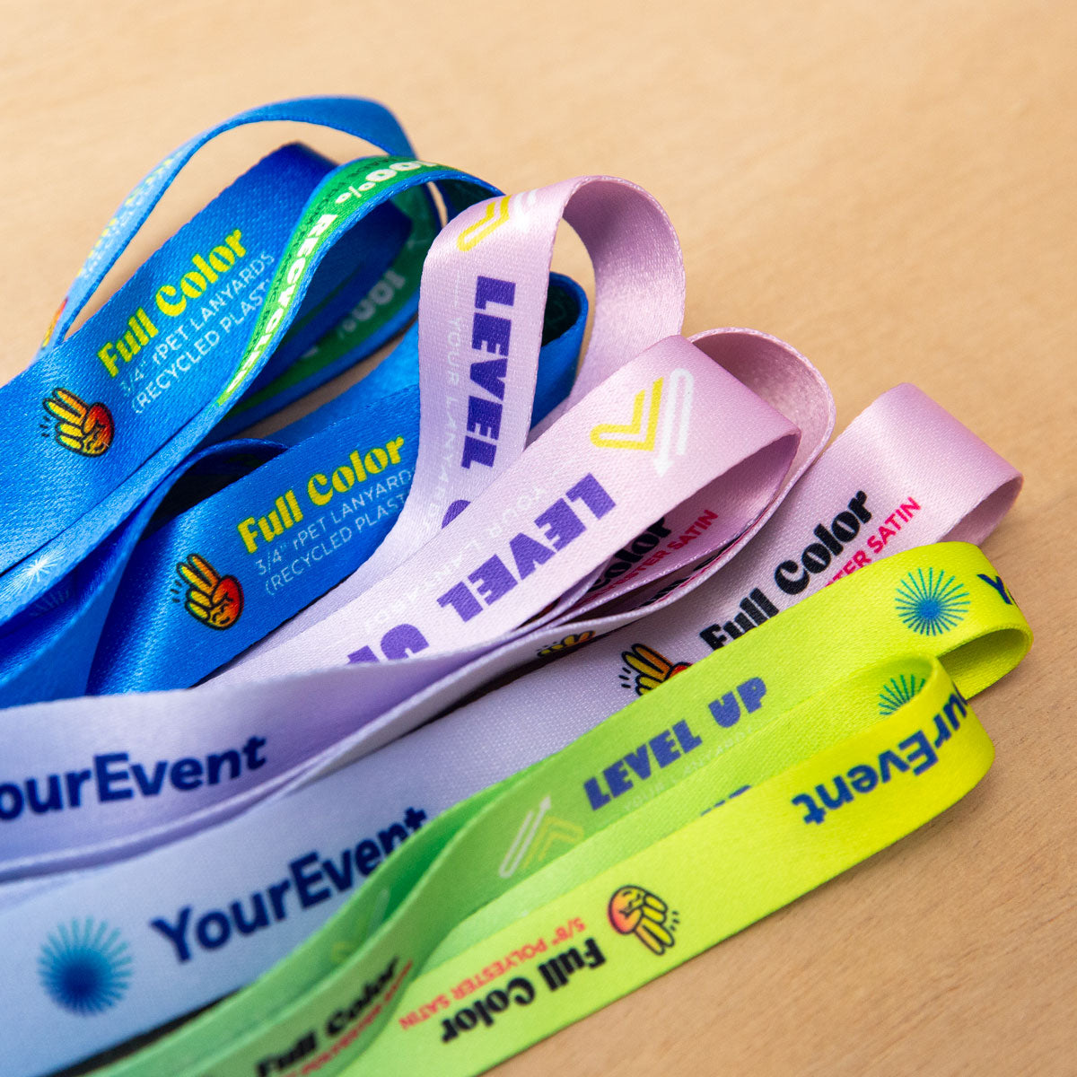Elevate your brand with our custom badge lanyards. Crafted from premium material, our conference lanyards offer durability and bring your designs to life with stunning detail and clarity. Eco-friendly options available.
