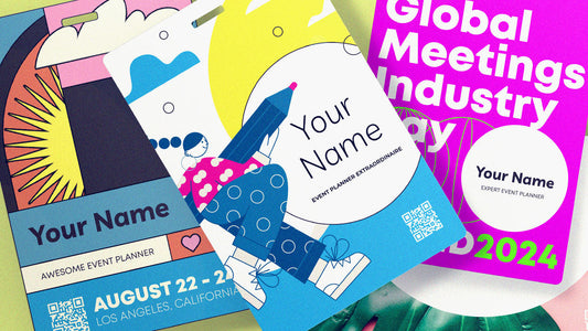 Elevate your conference with these event design trends! Wow attendees with eco-friendly, vibrant personalized event badges and high quality conference lanyards.