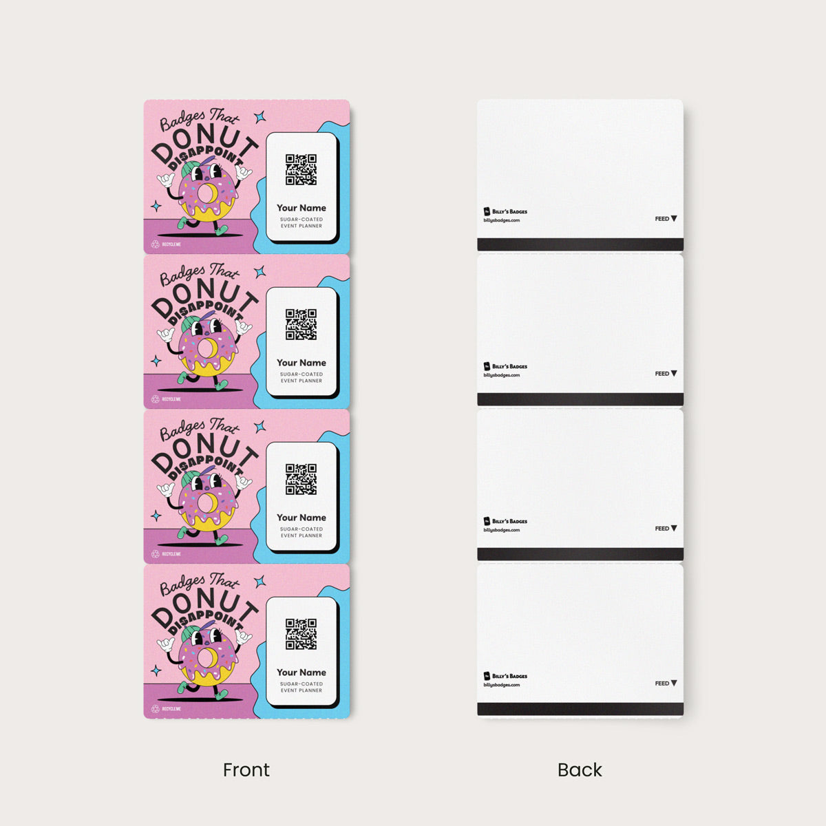 4" x 3" Paper - Custom Event Badges