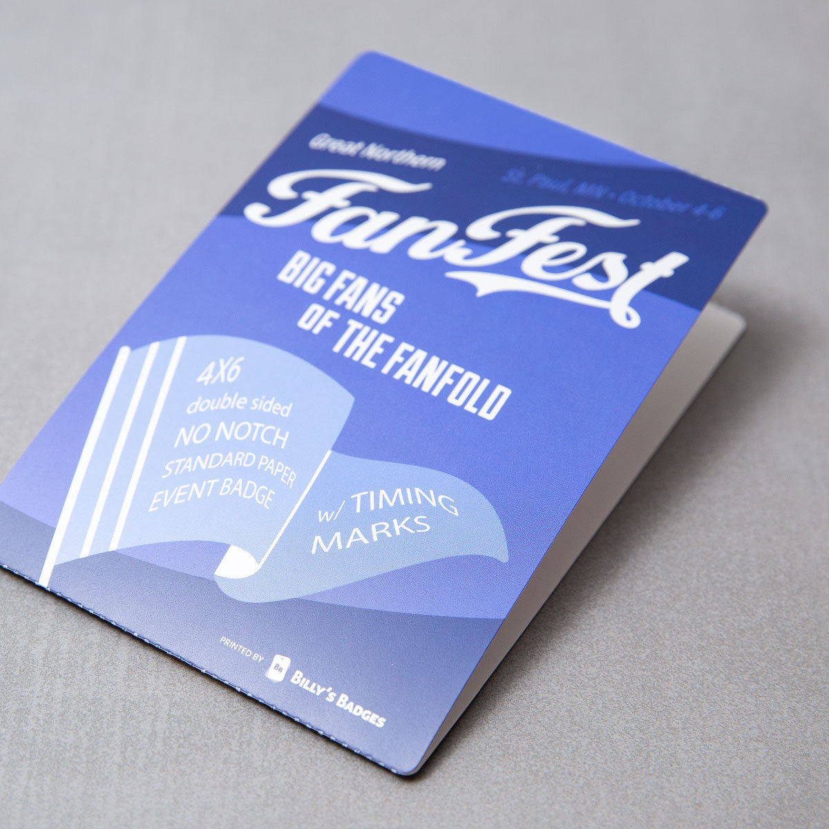 4" x 6" Paper - Custom Event Badges