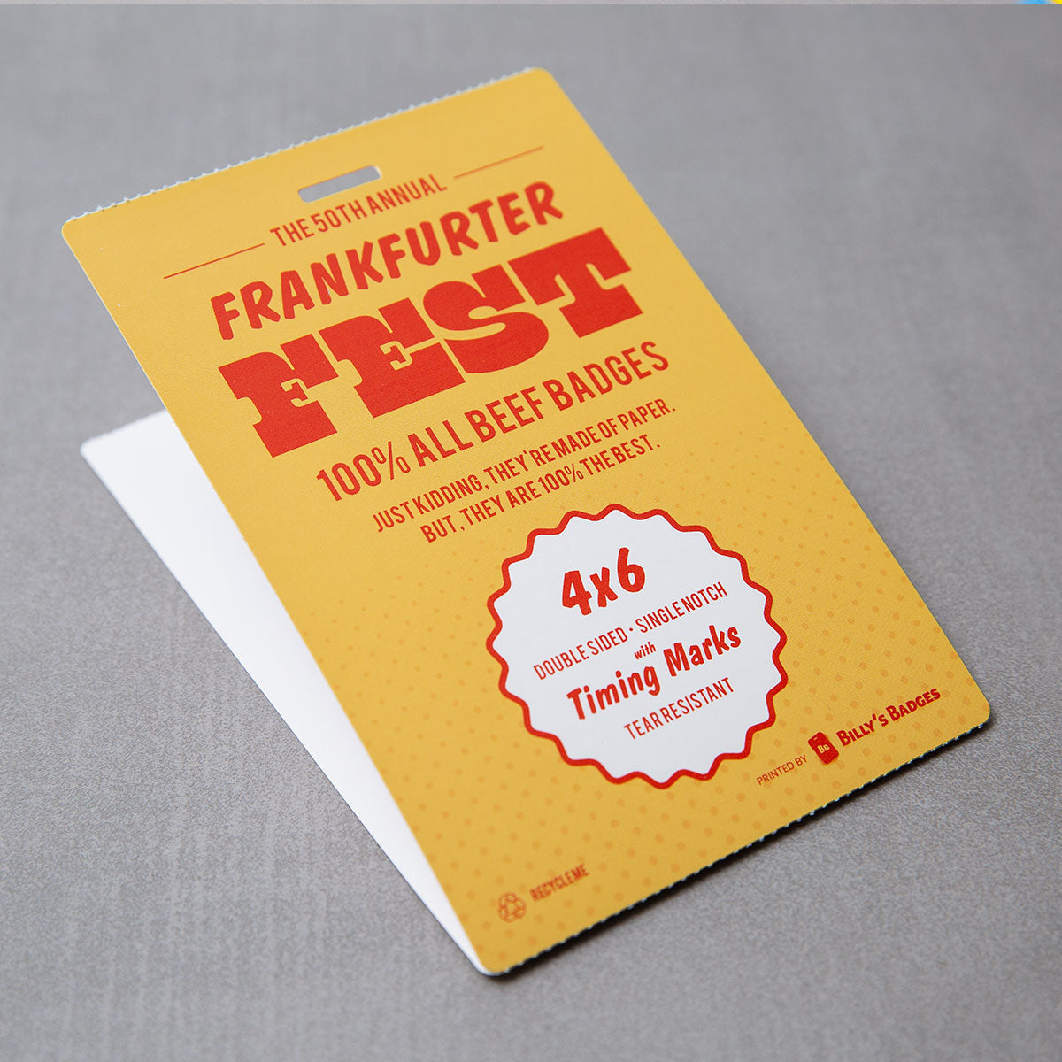 4" x 6" Paper - Custom Event Badges